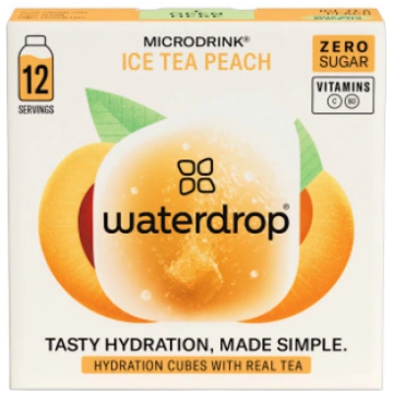 Waterdrop Microdrink Ice Tea Peach dzēriena kubiņi