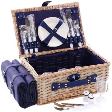 CESTO A VALIGIETTA DA PICNIC IN VIMINI Arredo Giun