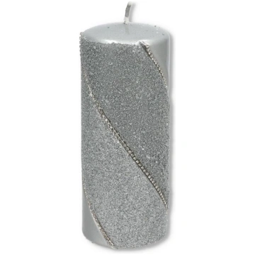 Cilindra svece sudraba Bolero, 17x7 cm