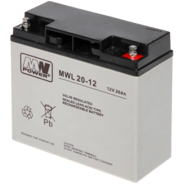 AKUMULATORS 12V/20AH-MWL MW POWER