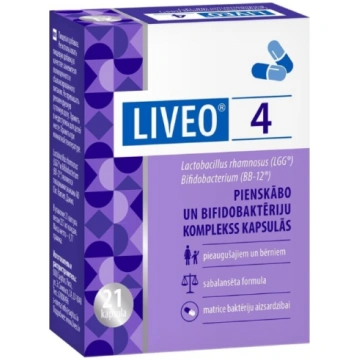 LIVEO 4 pienskābo un bifidobaktēriju komplekss, ka