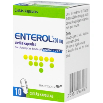 ENTEROL 250mg cietās kapsulas N10