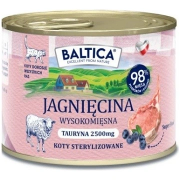 Baltica flavours regions pieaugušo kaķu jēra gaļa 