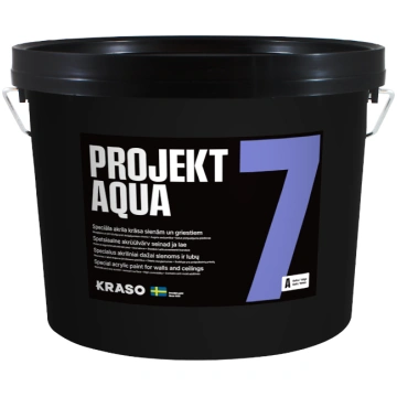 KRASO PROJEKT 7 AQUA krāsa mitrām telpām - satur p