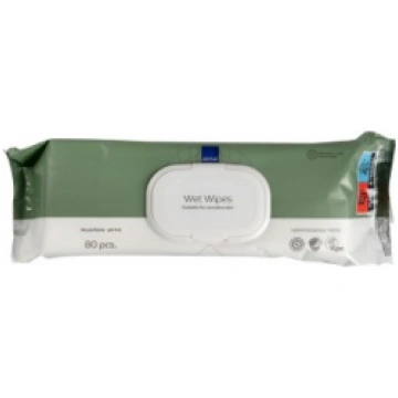 ABENA Mitrās salvetes ar plastmasas vāciņu 20x27cm