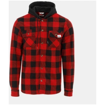 Men's Hooded Long Sleeve Sherpa Jacket