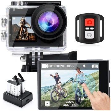 Videokamera i8 sporta kamera 4K 60 kadri/s, 20MP, 