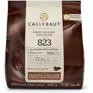 Callebaut Callets 823 Beļģu piena šokolādes glazūr