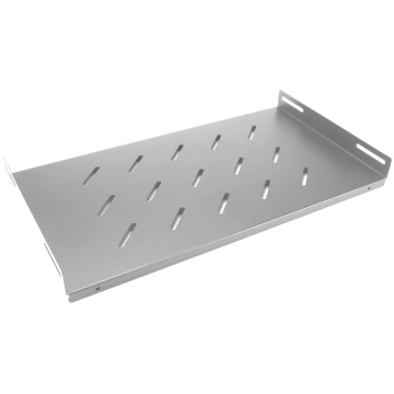 Fiksēts plaukts 19" komutācijas skapim, 500mm, pel