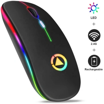 GameBox MR12 Bezvadu pele ar RGB apgaismojumu Klus