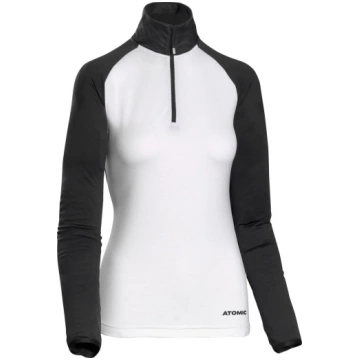ATOMIC jaka W Snowcloud Fleece Zip Neck black/whit
