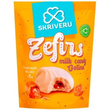 Zefīri ar karameļu pildījumu SKRIVERU