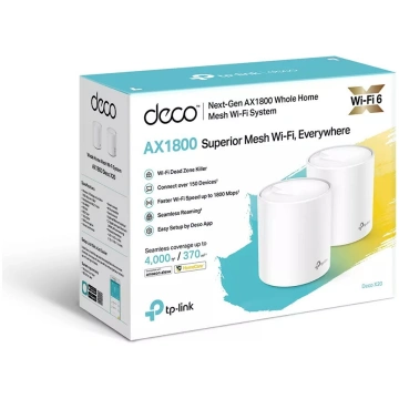 TP-Link Deco X20 AX1800 WiFi 6 Mesh sistēma, 2 vie