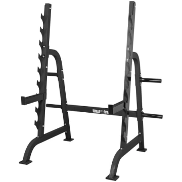 Gorilla Sports Power Squat Rack ar svara stendu AN