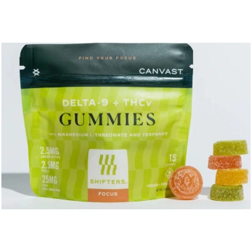 Microdose Focus THCv + THC Gummies Canvast