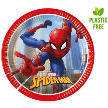 Šķīvji pap. 20cm (8) Spiderman Crime Fighter
