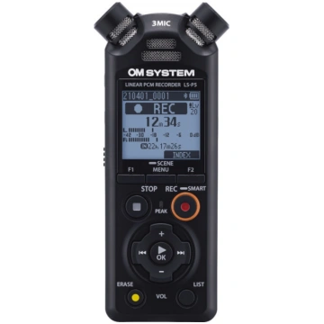 OM System audio recorder LS-P5, black