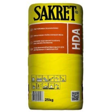 Sakret HDA ātri cietējoša, pašizlīdzinoša masa kok