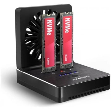Axagon Adsa-m2c22 USB4 dokstacija 2x M.2 NVMe SSD