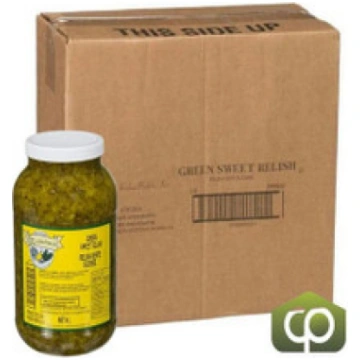 Cool Crisp Sweet Green Relish 4 LT (2/Case) - 8.8 