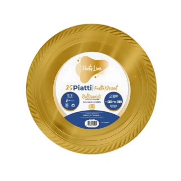 25 Piatti Frutta e Dessert Riutilizzabili Linea Pa