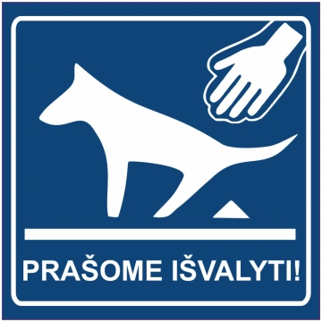 Zīme Lūdzu sakop! Uzlīme parasta zīme 315x315 mm L