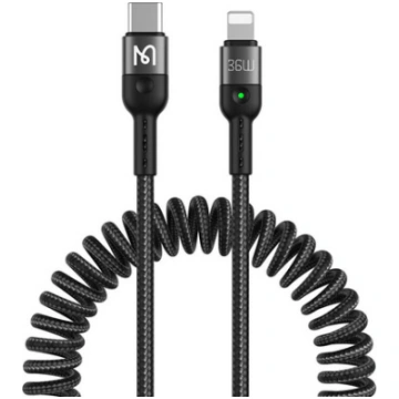 Mcdodo CA-1960 USB-C to Lightning spring cable 36W