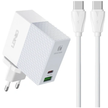 LDNIO A2620C Wall Charger 65W + Charging Data Cabl