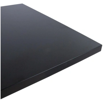 Galda virsma Home4You Ergo, 140x80 cm, melna