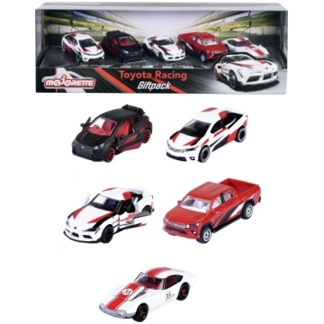 Majorette Toyota racing cars, 5 pieces, gift box (