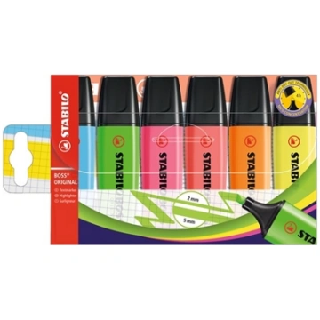 STABILO BOSS ORIGINAL marker 6 pc(s) Chisel tip Mu