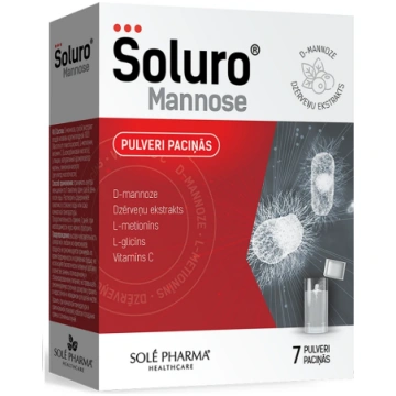 Soluro Mannose ar aveņu garšu, 7 paciņas