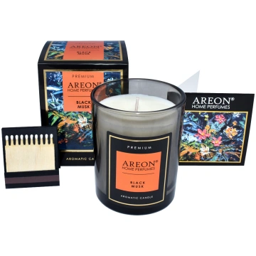 Areon Scented Candle Black Musk aromātiskā svece A