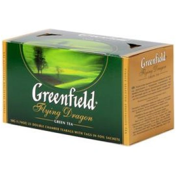 GREENFIELD Flying Dragon zaļā tēja 25x2g