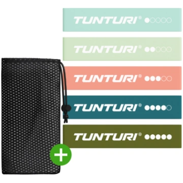 Elastīgo pretestības lentu komplekts TUNTURI Mini 