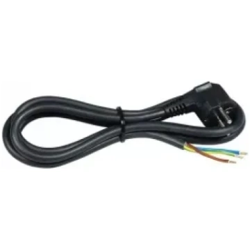 Vads ar kontaktdakšu 3x2.5mm2 3m melns