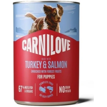 Carnilove Wild Meat Salmon & Turkey for Puppies be