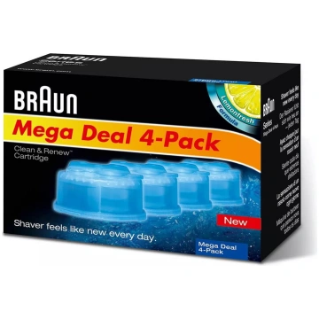 Braun uzpildes kārtridži 4 Pack Clean CCR4 3+1