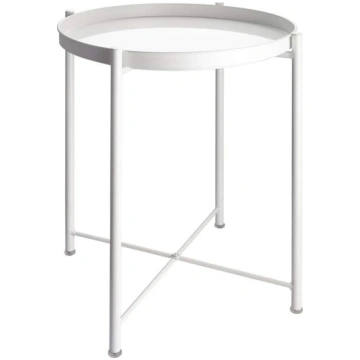 EKNITEY Side Table, Folding Metal Side Table, Wate