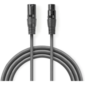 Kabelis Nedis XLR M - XLR F 5m 5412810295647 ( COT