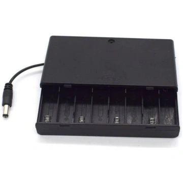 Battery basket 8xAA (R6) - basket with cover with 