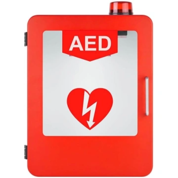 AED defibrilatora glabāšanas skapis, pirmās palīdz