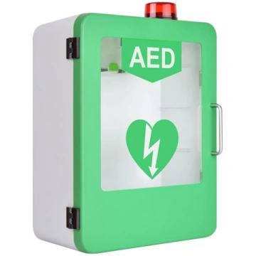 AED defibrilatora skapis, sienas glabāšanas kaste