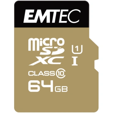 Karte Emtec Gold+ Microsdxc 64 Gb Class 10 (ecmsdm