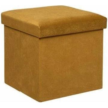 Saliekams pufs Amosphera Lilou, 38x38x38 cm, dzelt