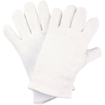 Nitras kokvilnas interlock cimdi, balti NIT5313-10