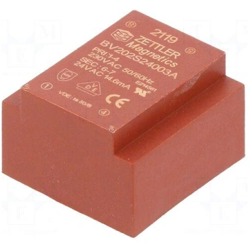 Transformer: encapsulated | 0.35VA | 230VAC | 24V 