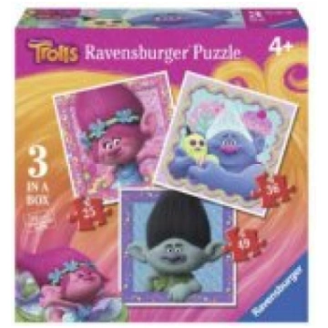 Ravensburger Puzzle 3in1 Trolls Puzle 06899-RAVENS