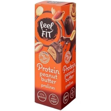 „Feel FIT“ proteīna šokolādes konfektes ar zemesri