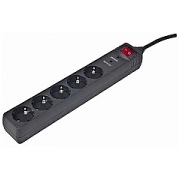 CABLE POWER EXTENSION 1.5M/5OUTL SPG5-C-5 GEMBIRD
